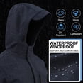 thumbnail image 3 of Muvtei Men's Hooded Softshell Jacket Fleece Lined Waterproof Hooded Soft Lightweight Windbreaker Shell Jacket Outdoor Hiking Rain Jacket Navy-2XL, 3 of 12