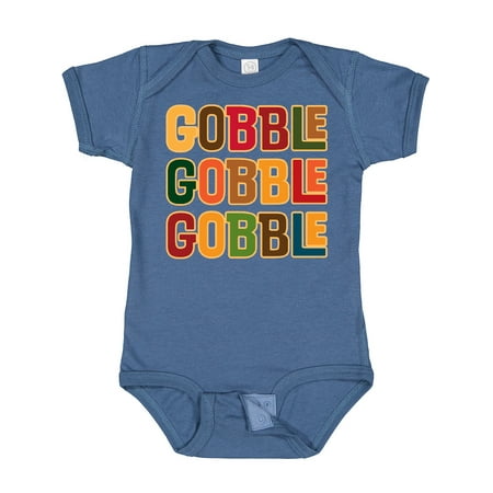 

Inktastic Thanksgiving Funny Gobble Gift Baby Boy or Baby Girl Bodysuit