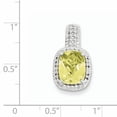 thumbnail image 2 of Sterling Silver Lemon Quartz Pendant, 2 of 2