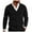 Black, variant on Mens Sweaters Pullover Men Solid Color V Neck Button Up Cardigan Sweater Jacket Casual Loose Comfortable Trendy Business Jacket(Black)