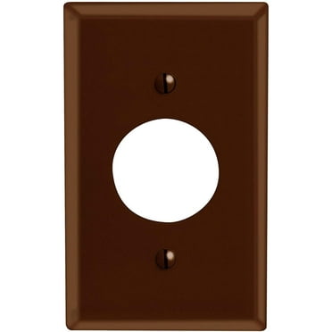 Leviton 85004-000 85004-000 Brown 1 Gang Plastic Outlet Wall Plate