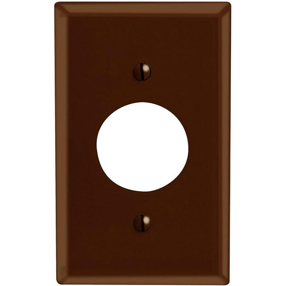WALLPLATE 1 RECEP BRN (Pack of 1)