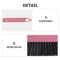 thumbnail image 6 of WRISTBIQUE 1Pack Compact Pink Long Handle Broom for Indoor Use with Stainless Steel and Plastic Ground Cleaning, 6 of 8