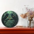 thumbnail image 2 of WOBOGO The Midnight Crow Wall Clock 10in Silent Mechanism Battery Operated Retro Style for Living Room Bedroom and Kitchen Gold Pointer, 2 of 10