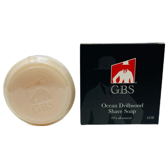 G.B.S All Natural Shave Soap Set for Men, Ocean Driftwood Limited Edition Shaving Soap