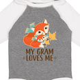 thumbnail image 4 of Inktastic My Gram Loves Me Fox Grandchild Boys or Girls Long Sleeve Baby Bodysuit, 4 of 5
