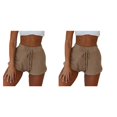thumbnail image 3 of Guardurnaity Pantalones cortos de cintura alta para mujer, ropa de calle que combina con todo, pantalones holgados transpirables suaves de verano, Type1 NO1, 3 of 6