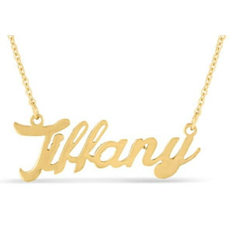 - Tiffany Nameplate Necklace In Gold