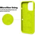 thumbnail image 4 of Étui iPhone 13 Pro, Ultra Mince Étui iPhone Silicone Liquide Gel avec Protection Complète Anti-Rayures Antichoc Compatible avec iPhone 13 Pro (Jaune Fluorescent), 4 of 5