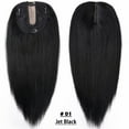 thumbnail image 3 of Benehair 100% Real Remy Human Hair Extensions Clip In Topper Toupee Hairpiece Silk Base for Women Hair Loss 12cm*10cm US, 3 of 12