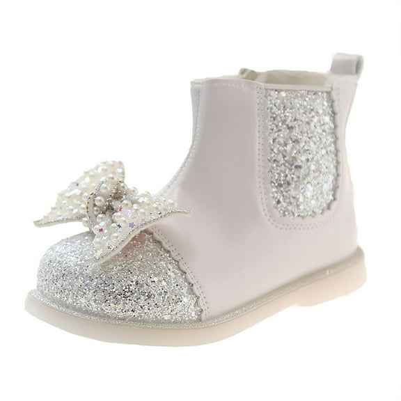 XXWXYD Boots for Kids Girls Boys Snow Boots Outdoor Warm Comfortable Non Slip Mid Calf Padded Small Big Kids Winter Shoes for Simple Casual Breathable Shoe(3.5-4 Years,Beige)