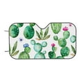 thumbnail image 4 of Uemuo Cactus Plants1 Pattern Accordion Car Windshield Sun Shade, Foldable Reflective Sun Visor for Car, Reflector Windshield Sunshade-Medium, 4 of 7