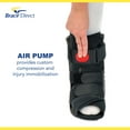 thumbnail image 6 of Brace Direct Air Cam Walker Fracture Boot Short – Premium Pneumatic Walking Boot For Foot And Ankle Recovery, 6 of 7