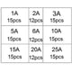 thumbnail image 2 of Fusibles de cartucho de 6 x 30 mm, surtidos, desde 1 A hasta 25 A, diseño de acción rápida y de fusión rápida. Juego completo de fusibles de vidrio de 126 piezas, 2 of 6