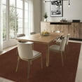 thumbnail image 2 of FairOnly Brown 8'x10'Low Pile Modern Solid Color Area Rug for Bedroon Kitchen Non Slip Stain Resistant Floor Carpet for Living Room Bathroom, 2 of 7
