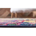 thumbnail image 4 of Unique Loom Stormy Chromatic Rug Multi/Blue 8' Round Bohemian Contemporary Perfect For Dining Room Entryway Bed Room, 4 of 10