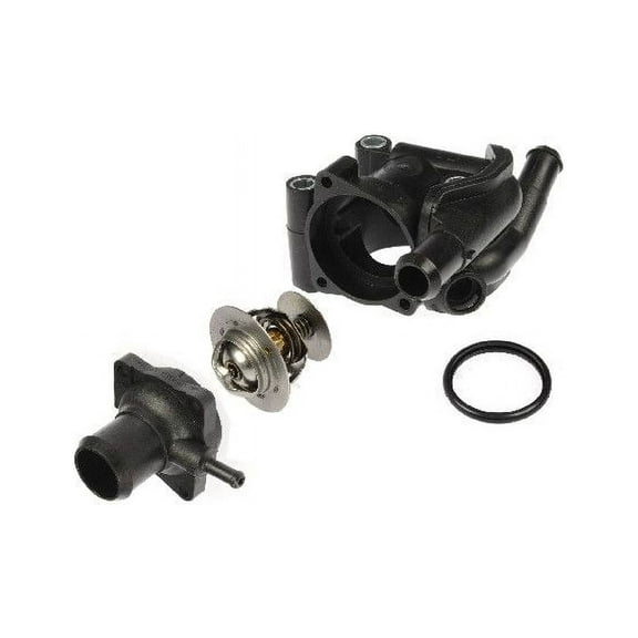 Engine Coolant Thermostat Housing Assembly - Compatible with 2000 - 2004 Ford Focus 2001 2002 2003