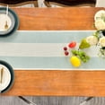 thumbnail image 4 of Table Runners 72 Inches Long for Home Decor, Boho Farmhouse Spring Table Runner, Burlap Linen Style Rustic Dining Table Decor Long, 13x72 Inches, 4 of 5