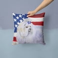 thumbnail image 2 of Carolines Treasures BB9651PW1414 Maltese Patriotic Fabric Decorative Pillow  14Hx14W multicolor, 2 of 4