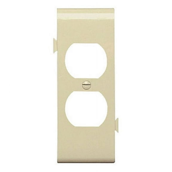 Pass & Seymour Legrand PJSC8I Duplex Receptacle Sectional Wall Plate, Center Section, Semi-Jumo Size Outlet Cover, Unbreakable Thermoplastic, Ivory