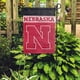 thumbnail image 4 of Bandera de jardín FOCO NCAA Nebraska Cornhuskers de doble cara, 4 of 4