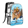 thumbnail image 3 of Sikiie Animals on Noah's Ark Floating Clear Backpack, Transparent Bookbag for School for Women Men, Capacity Clear Bag for College, Travel, 3 of 7