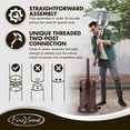 thumbnail image 6 of Aged Chestnut 48,000 BTU Propane Patio Heater, 6 of 7