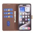 thumbnail image 2 of Premium RFID Blocking Wallet Case for Motorola Moto G35 5G with 3 Card Slots & Stand Brown, 2 of 5