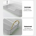 thumbnail image 5 of Wuztai Transparent Ribbon Handle Storage Box, Washbasin Countertop Cosmetics Organizer, Single Layer Bathroom Storage Rack, Clear Plastic Storage Container, 5 of 6