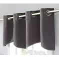 thumbnail image 2 of Warm Home Designs Scalloped Charcoal Valance. N Charcoal Scalloped Valance, 2 of 5