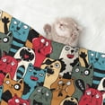 thumbnail image 2 of Pofeuu Different Cats 1 Print Puppy Blanket,Dog Blankets,Pet Blanket Cozy Cat Blankets for Indoor Cats, Fuzzy Pet Blanket for Kitten Doggy Dog Blankets-Large, 2 of 8
