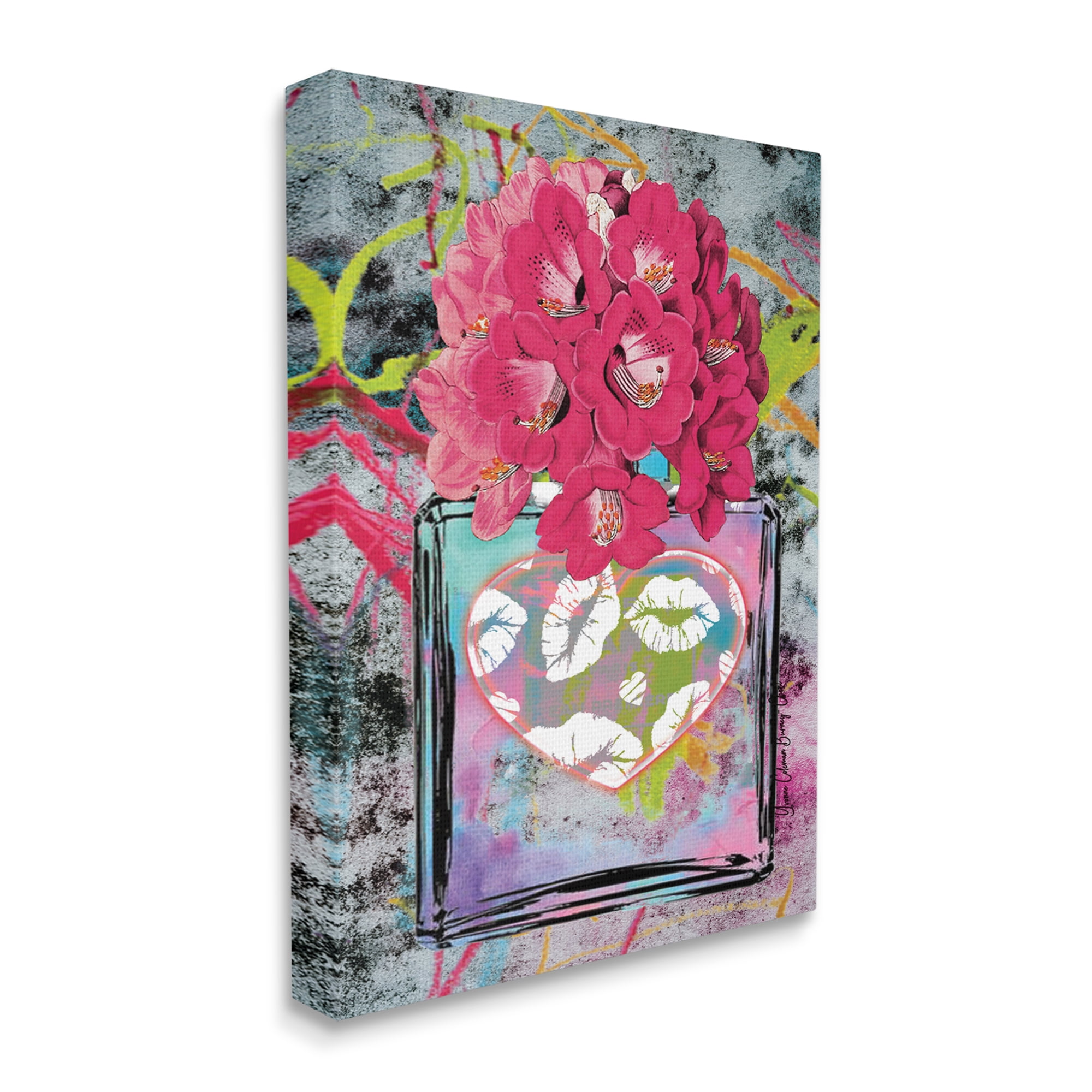 Stupell Industries Urban Glam Lily Bouquet Botanical & Floral Painting Gallery Wrapped Canvas Print Wall Art, 16 x 20