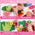 thumbnail image 5 of WaaHome Mother's Day Handprint Craft DIY Mother's Day Flower Pot Craft for Kids Religious Make Mothers Day Floral Handprint Crafts Kits Happy Mother's Day Decor for Home School Activities, 5 of 7