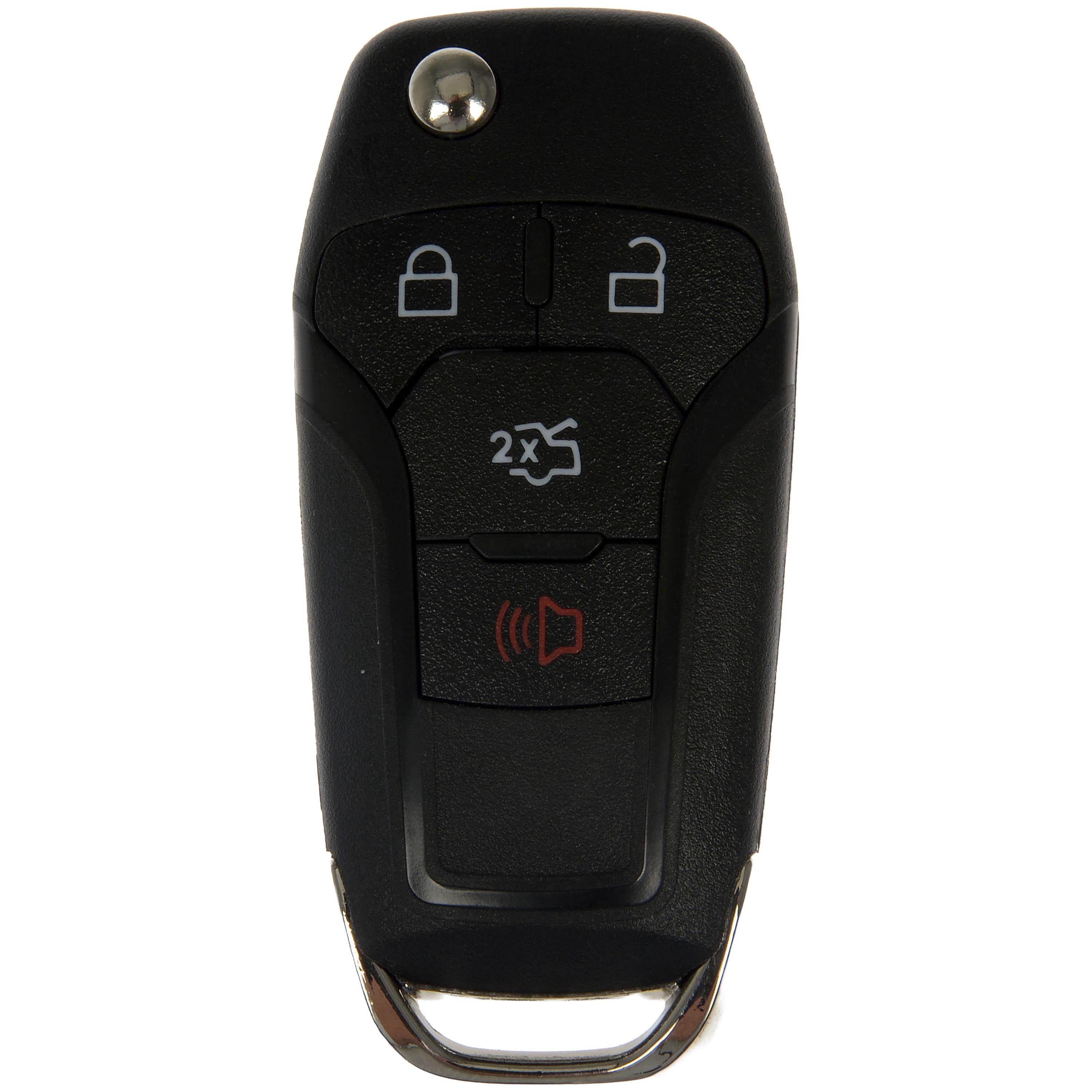 Dorman 95353 Keyless Remote Case Repair Kit for Specific Ford Models, Black; Chrome