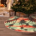 thumbnail image 6 of Daiia Colorful Hawaii Palms Drawing Merry Christmas Tree Skirt , Xmas Large Lace-up Tree Skirt, Santa Snowflakes Rustic Home Decorations New Year Party Farmhouse Decor-30", 6 of 7