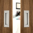 thumbnail image 4 of Malimali 6 Inch Recessed Finger Flush Pulls for Barn Pocket Door, Closet Sliding Door Handle, Brushed Stainless Steel Rectangular Door Pulls Hardware(4 Pack), 4 of 7