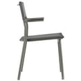 thumbnail image 3 of Lafuma Batyline Duo ORON Outdoor Armchair, Titanium/Obsidian (Set of 2), 3 of 9