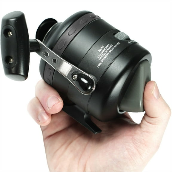 Ballista AquaSnipe BL40 Bowfishing Reel – Heavy-Duty Spincast Reel with Dual Handle, 200lbs Pre-Spooled Line, Right/Left Hand, for Bowfishing, Slingshots & Casting Rods