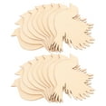 thumbnail image 5 of HOMEMAXS 40 pcs Wood Bird Cutouts Unpainted Wood Bird Slices with Rope Mini Wooden Bird Shaped Slices Embellishments Unfinished Wood Ornaments for Christmas Home Decorations, 5 of 8