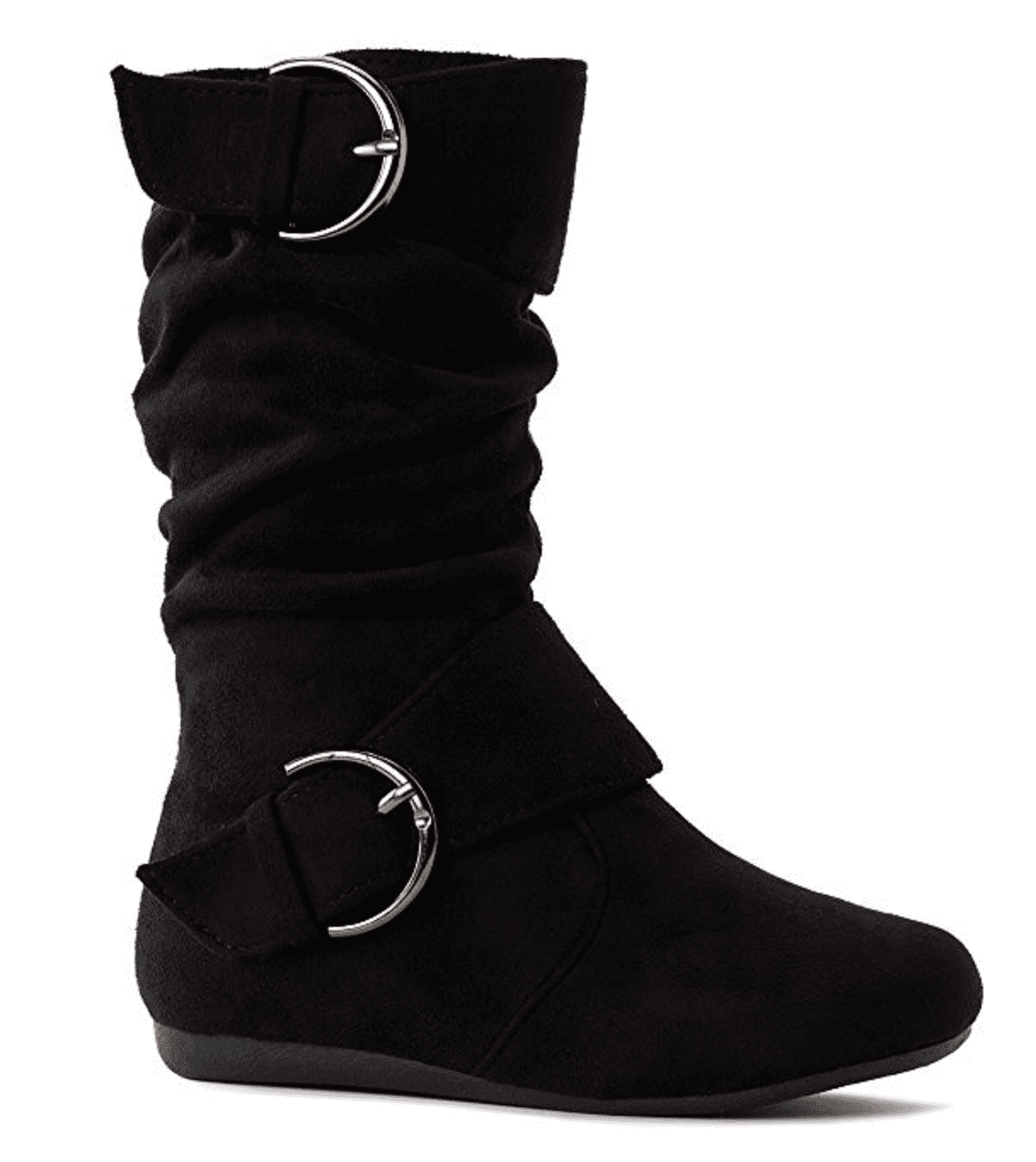 D and H - New Girls Slouch Comf Tall Midcalf Suede Winter Boots Shoes ...