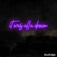 thumbnail image 2 of Craftnamesign It Was All A Dream Neon Sign, Quotes LED Sign, Bedroom Decor, 2 of 4