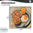 thumbnail image 4 of Stupell Industries Cottage Cinnamon Roll Breakfast Gray Framed Giclee Art, 24 x 24, by Tina LeCour, 4 of 8