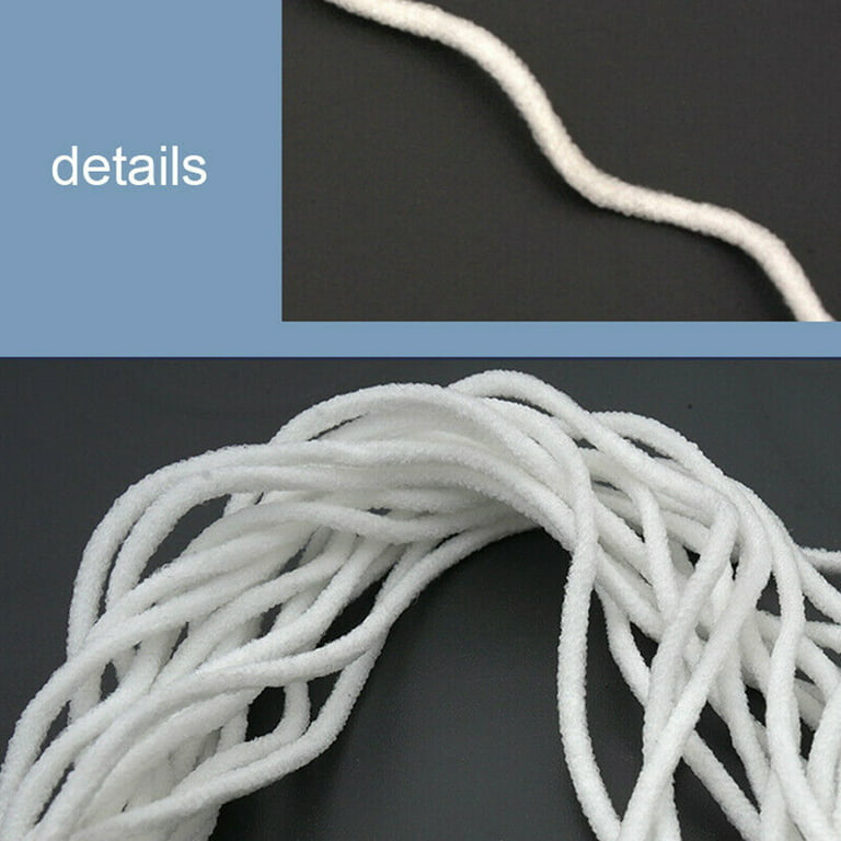 50m/164ft Adjustable cord elastic band round elastic band rope disposable  ear band 
