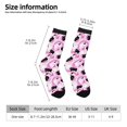 thumbnail image 2 of Vsdgher Pink Girl Halloween Crew Socks for Men & Women, Breathable Casual Athletic Ankle Socks, 2 of 6
