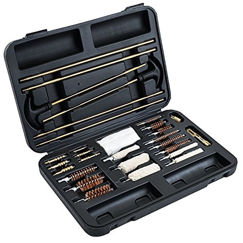Universal Gun Cleaning Kit 32 Pieces Brass Tips and Jags to Avoid