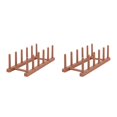 thumbnail image 3 of Matsuzay Escurridor de platos desmontable, escurridor de platos de plástico ABS, estante de secado para cocina, organizador de platos, bandeja de Lang 2piezas Matsuzay CBP155124, 3 of 6