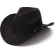 thumbnail image 1 of Unisex Cowboy Hat, Western Hat For Men Cowboy Felt Hat Adjustable Outdoor Hat, 1 of 5
