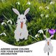 thumbnail image 2 of Decoraciones de Pascua con esquejes de jardín, letrero de conejito para jardín, pila de madera, tarjeta de inserción, estaca para jardín, conejo de exterior, 2 of 6