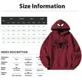 thumbnail image 2 of Spider-Man Sweat à Capuche Imprimé Tendance pour Hommes Rouge TG, 2 of 2