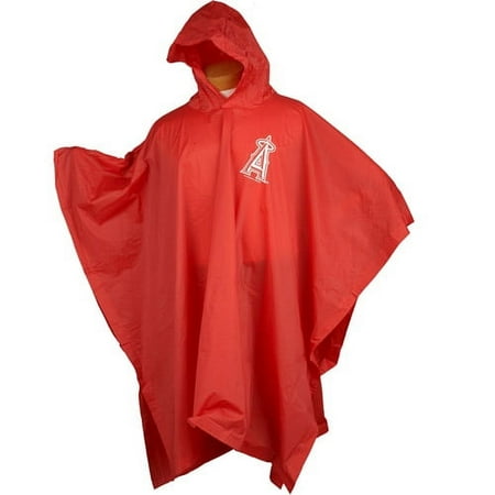 MLB Medium Weight Reusable Poncho, Los Angeles Angels